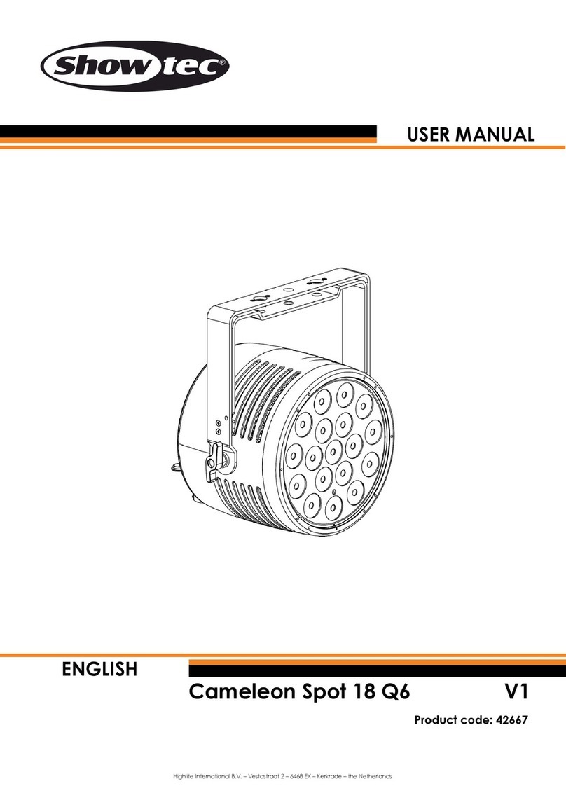 Show Tec Cameleon Spot 18 Q6 V1 User manual