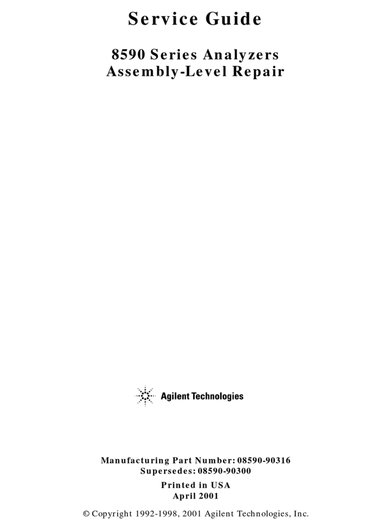 Agilent Technologies 8590 Series User manual
