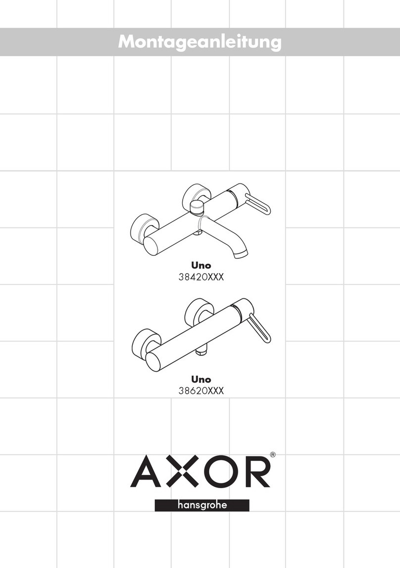 Hans Grohe AXOR Uno 38620 Series manual Hans Grohe AXOR Uno 38620 Series manual
