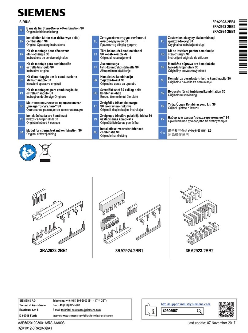 Siemens SIRIUS S0 User manual