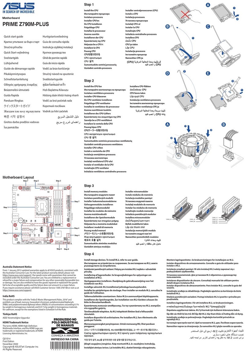Asus PRIME Z790M-PLUS User manual