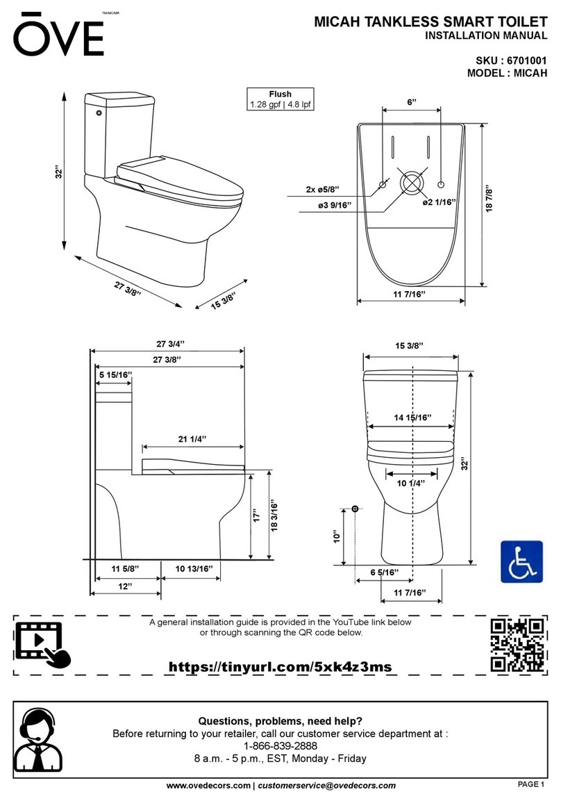 OVE MICAH 6701001 installation manual