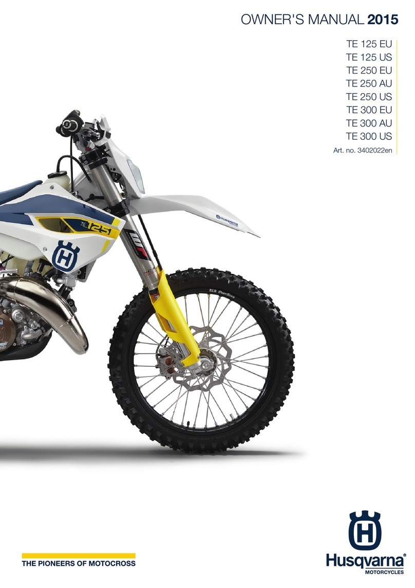 Husqvarna TE 125 EU 2015 User manual