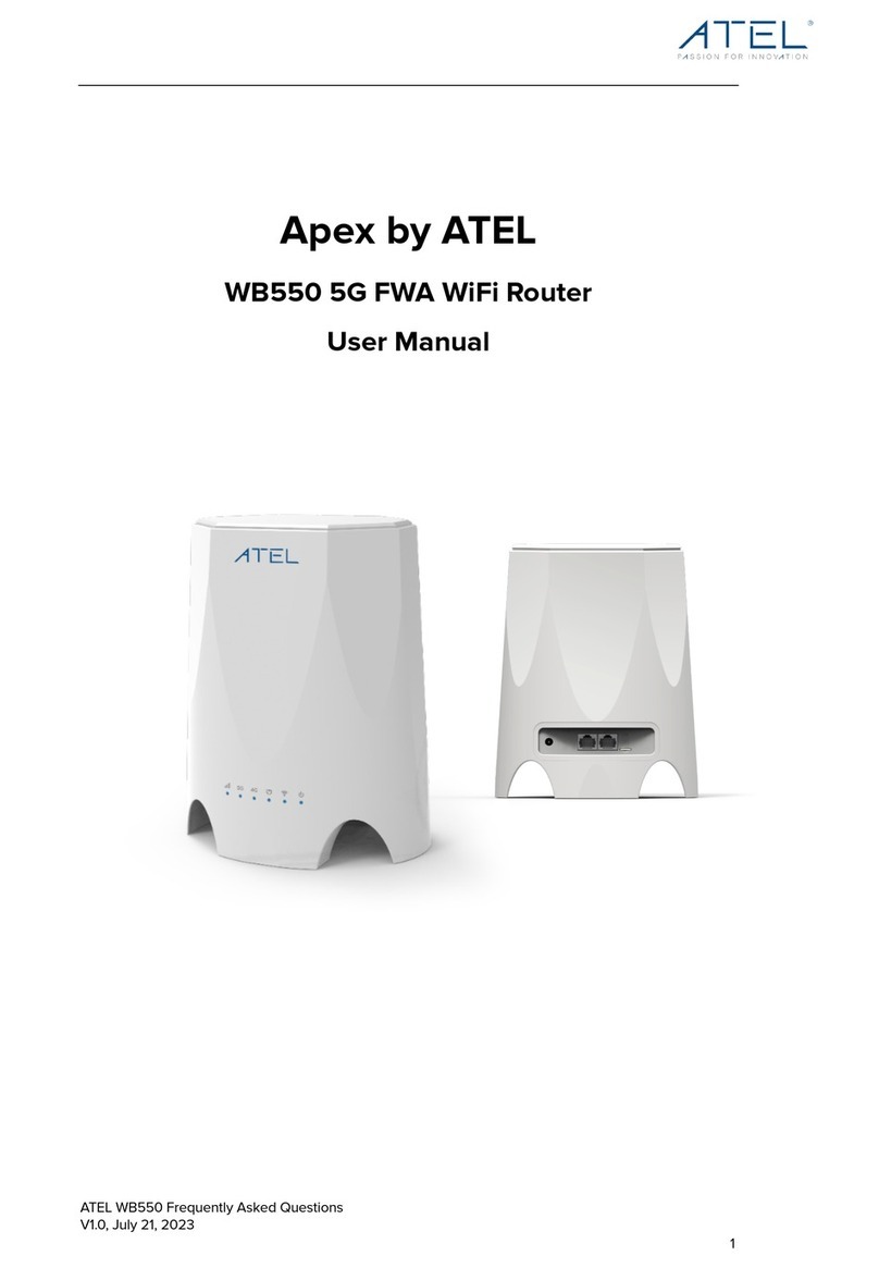 Atel Apex WB550 User manual Atel Apex WB550 User manual