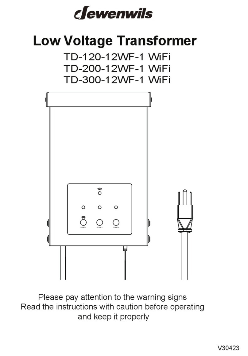 Dewenwils TD-120-12WF-1 WiFi User manual