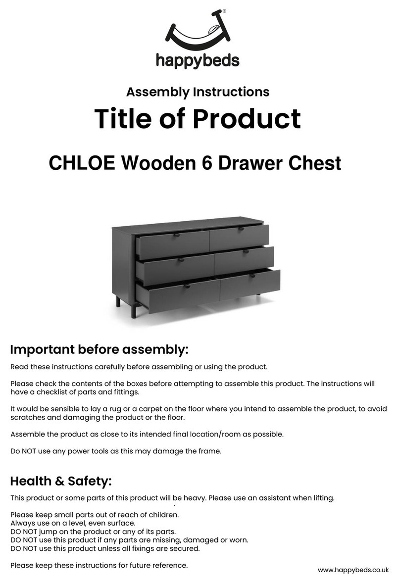 Happy Beds CHLOE Assembly instructions Happy Beds CHLOE Assembly instructions