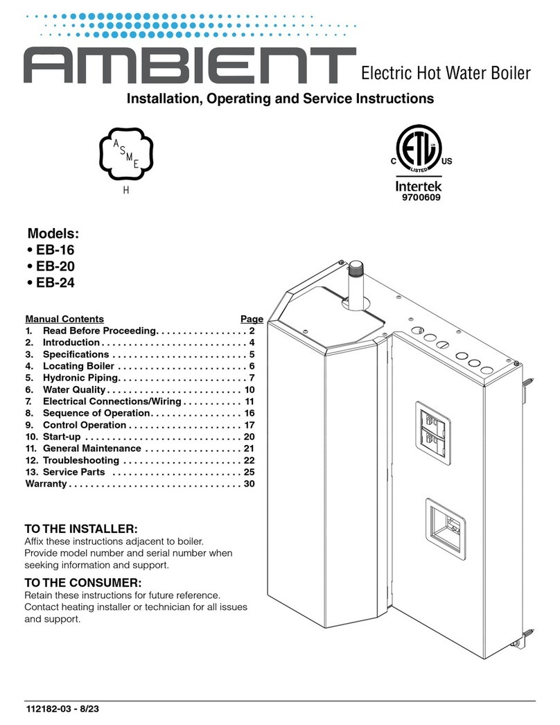 Ambient EB-16 Installation, operating and service instructions Ambient EB-16 Installation, operating and service instructions
