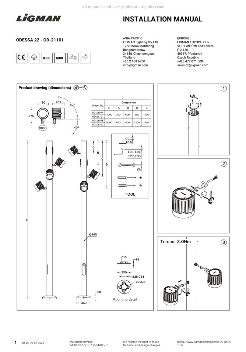 LIGMAN OD-21101 installation manual
