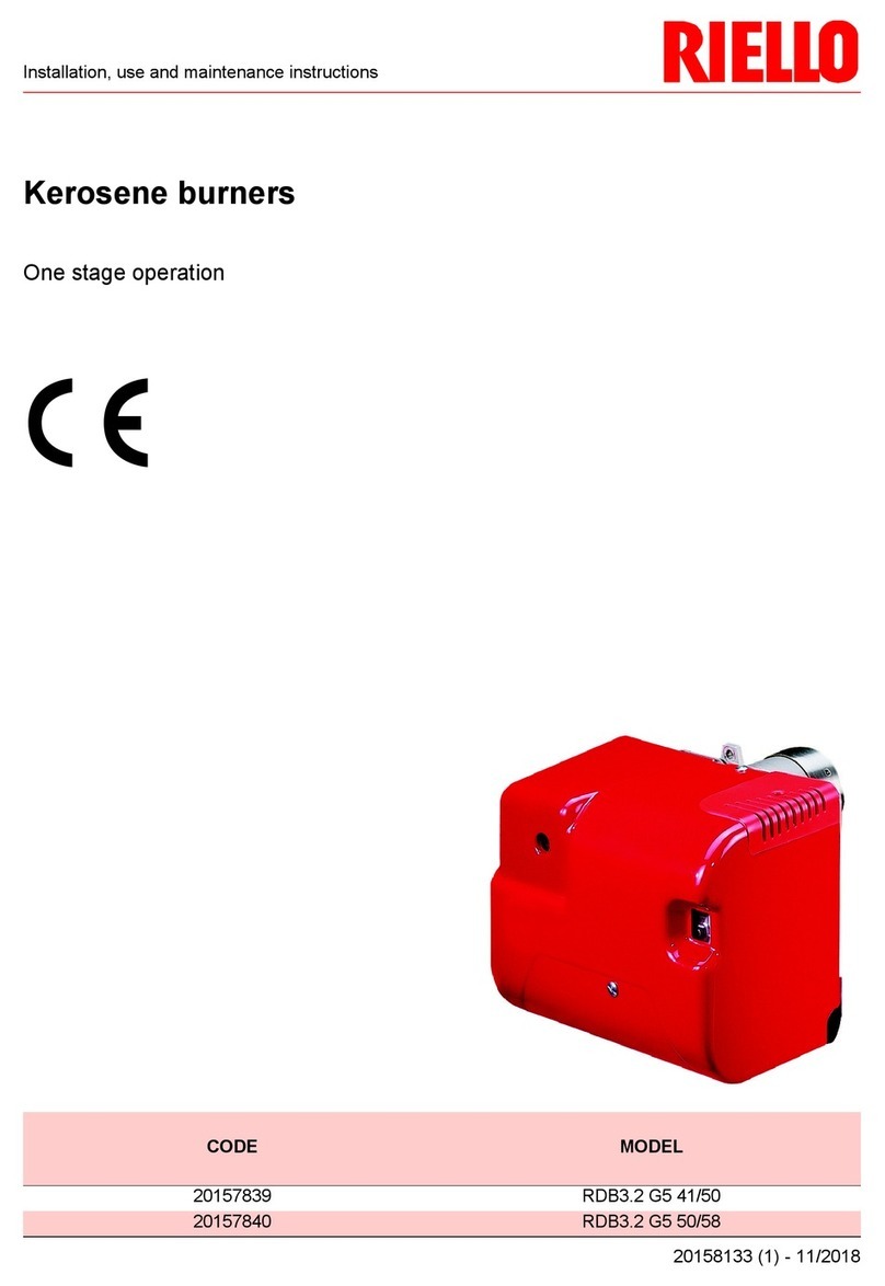 Riello RDB3.2 G5 41/50 RDB3.2 G5 50/58 Installation, use and maintenance instructions