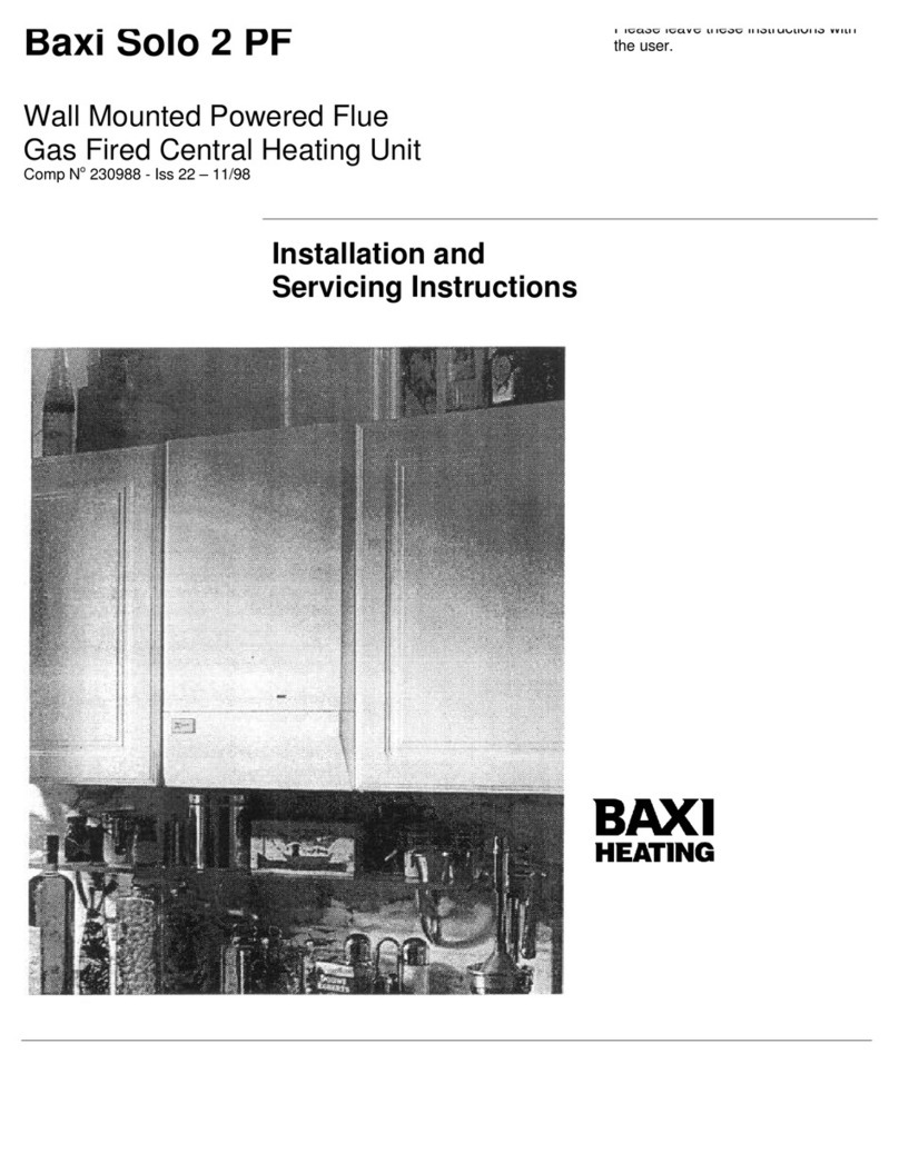 Baxi Solo 2 PF Installation and servicing instruction Baxi Solo 2 PF Installation and servicing instruction