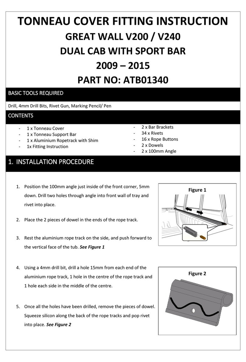 AUSSIE TONNEAU ATB01340 Install guide AUSSIE TONNEAU ATB01340 Install guide