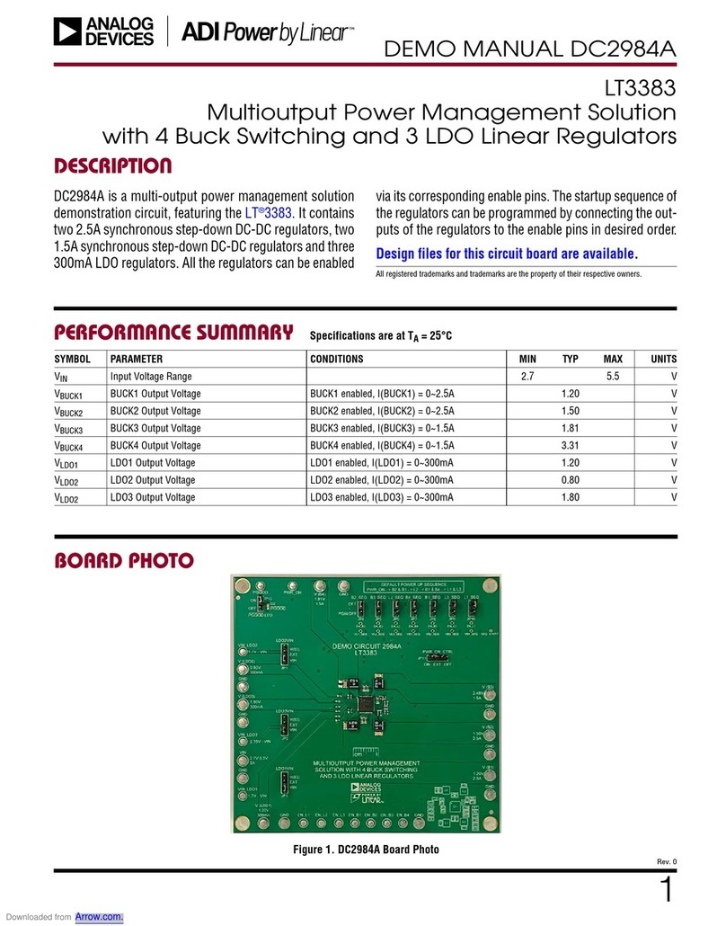Analog Devices Linear LT3383 Quick setup guide