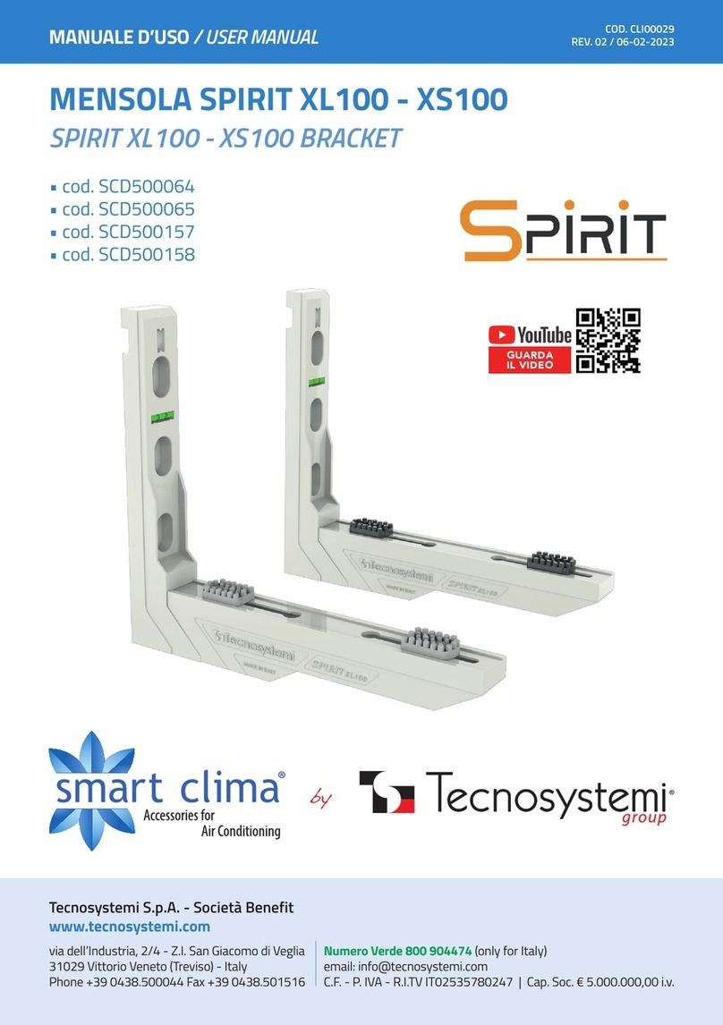 Tecnosystemi smart clima SPIRIT XL100 User manual