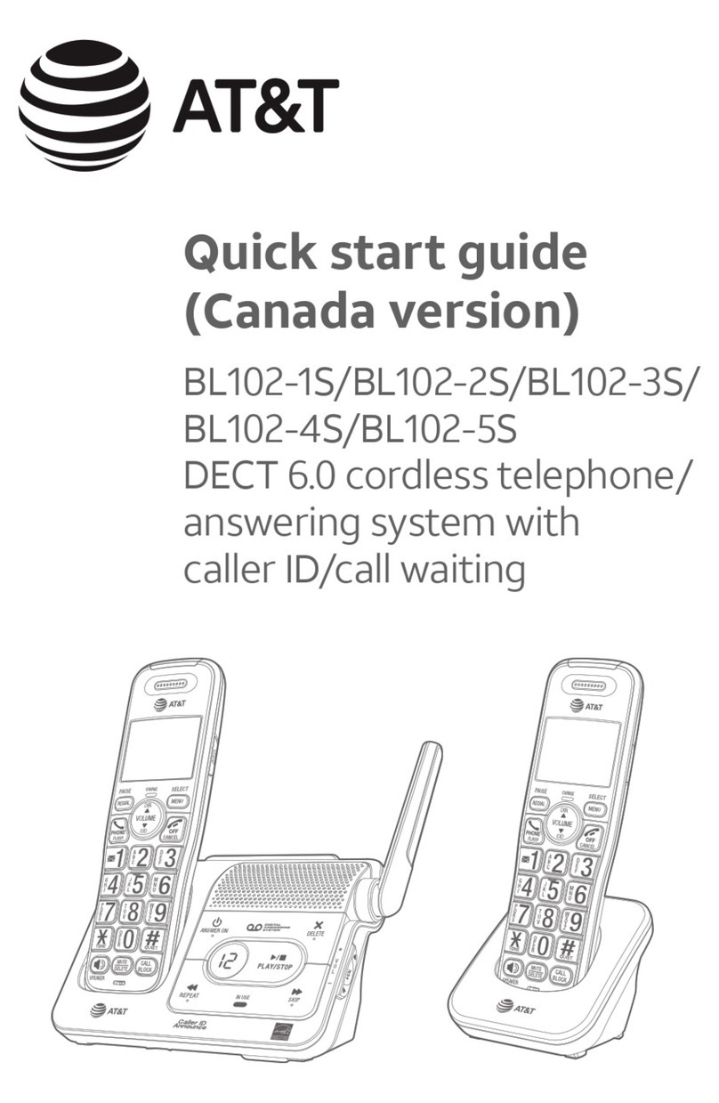 AT&T BL102-3S User manual
