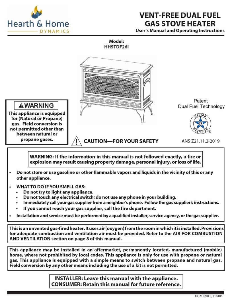 Hearth & Home HHSTDF26I Manual