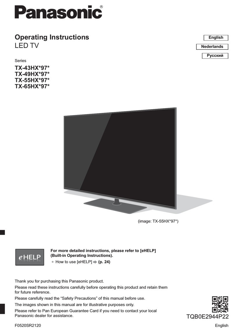 Panasonic TX-43HX 97 Series User manual