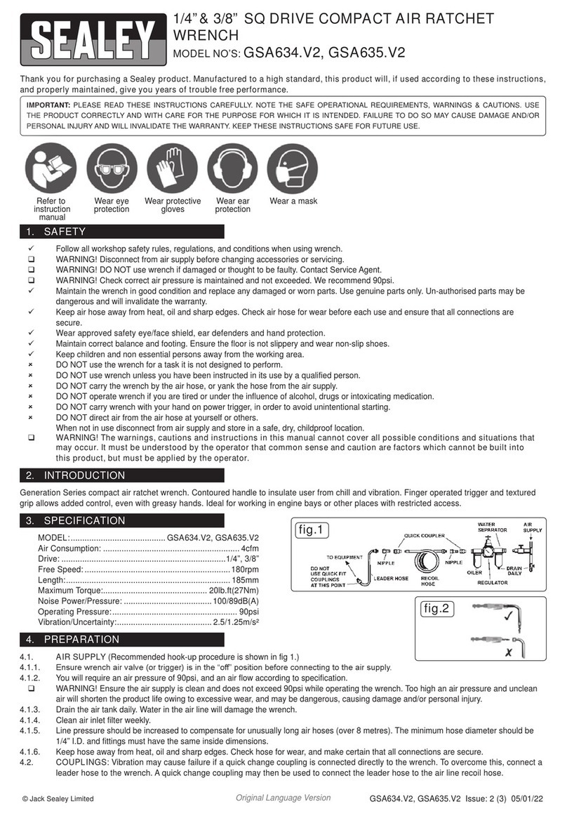 Sealey GSA634.V2 User manual