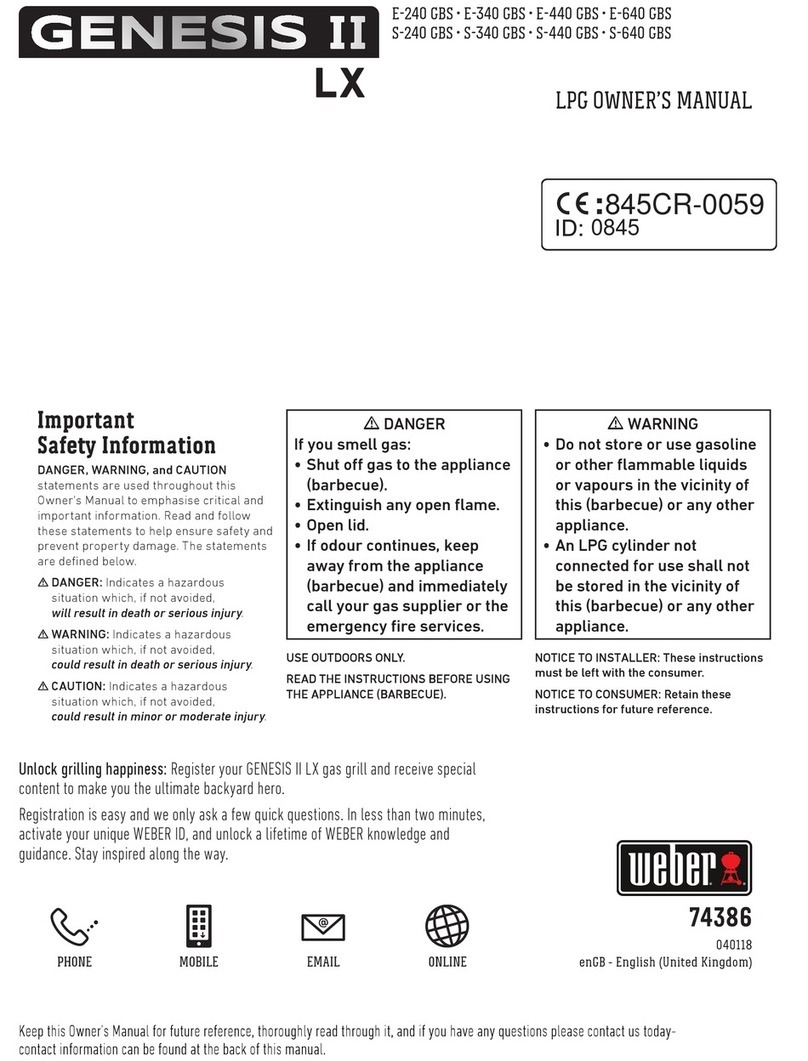 Weber genesis II LX E-340 GBS User manual