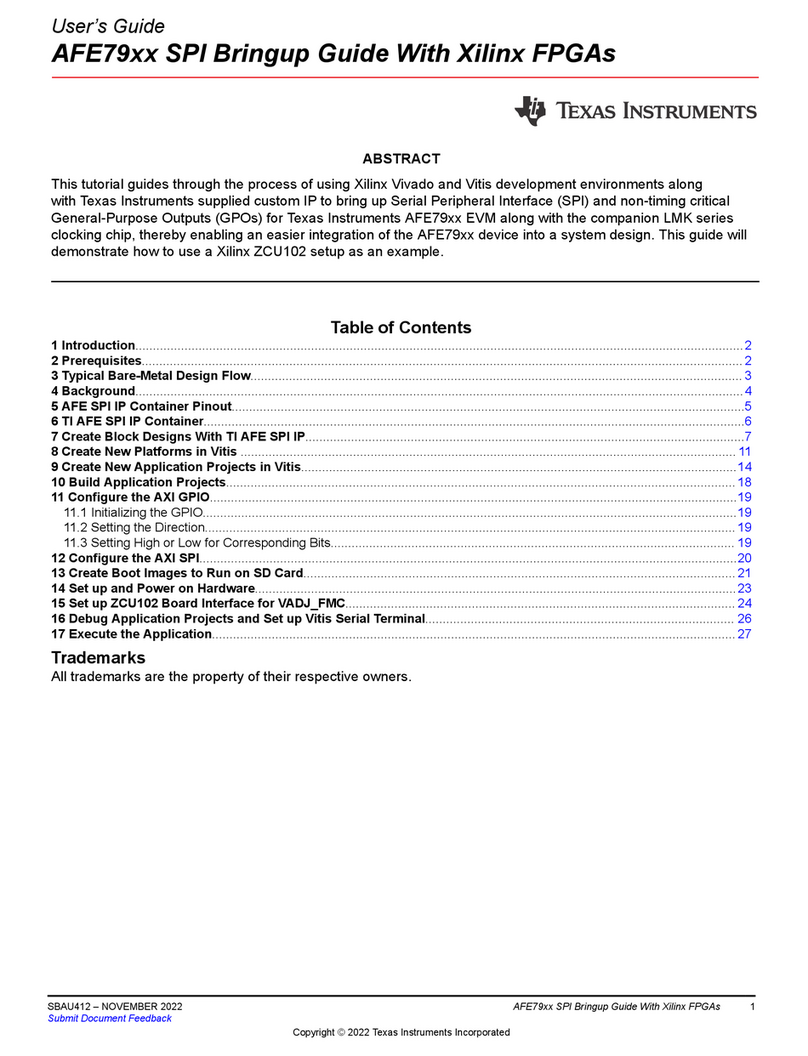 Texas Instruments AFE79 Series user guide