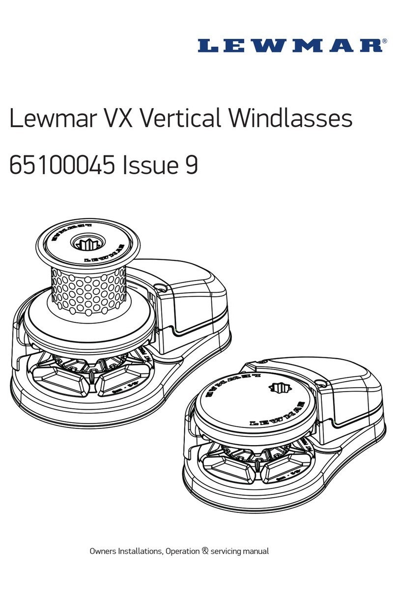 Lewmar VX Series User manual