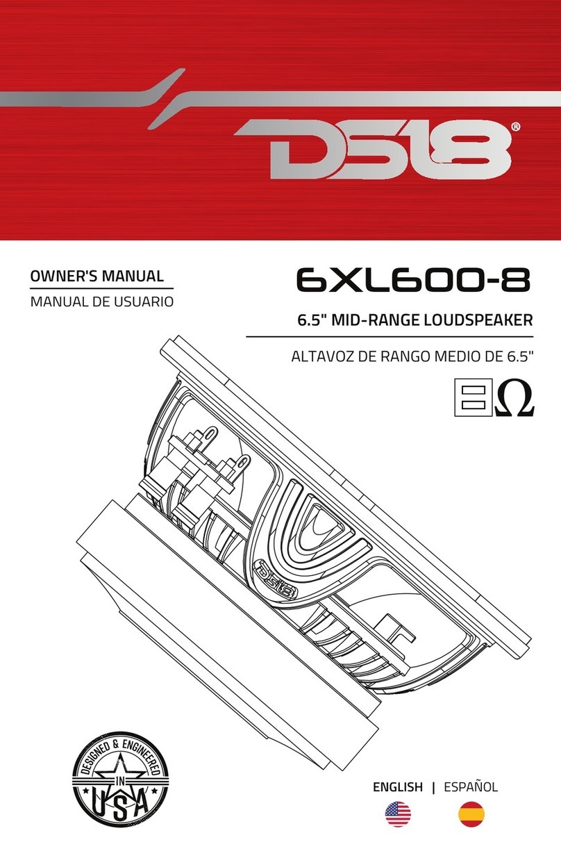 DS18 6XL600-8 User manual