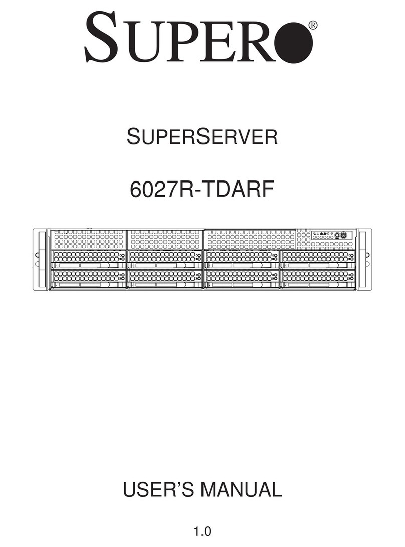 Supero SUPERSERVER 6027R-TDARF User manual