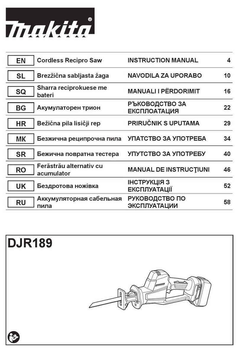 Makita DJR189 instruction manual