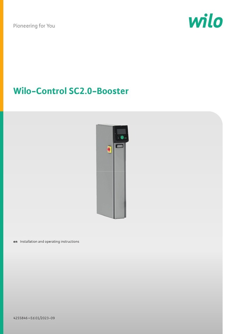 Wilo Control SC2.0-Booster Installation and operating instructions