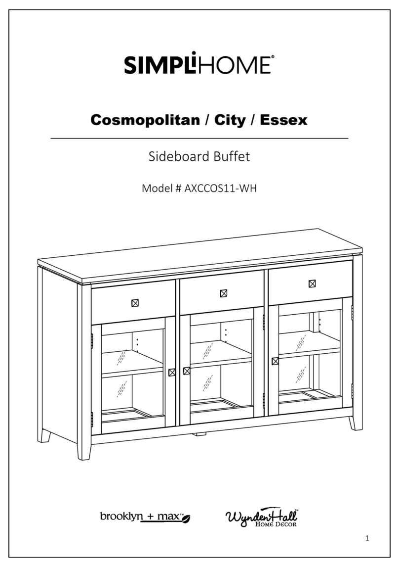 Simpli Home brooklyn+max WyndenHall AXCCOS11-WH manual Simpli Home brooklyn+max WyndenHall AXCCOS11-WH manual