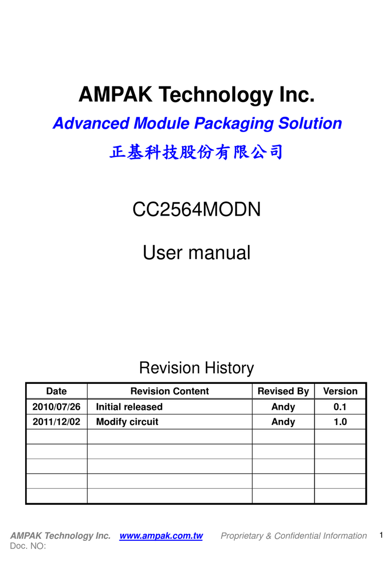 Ampak CC2564MODN user manual
