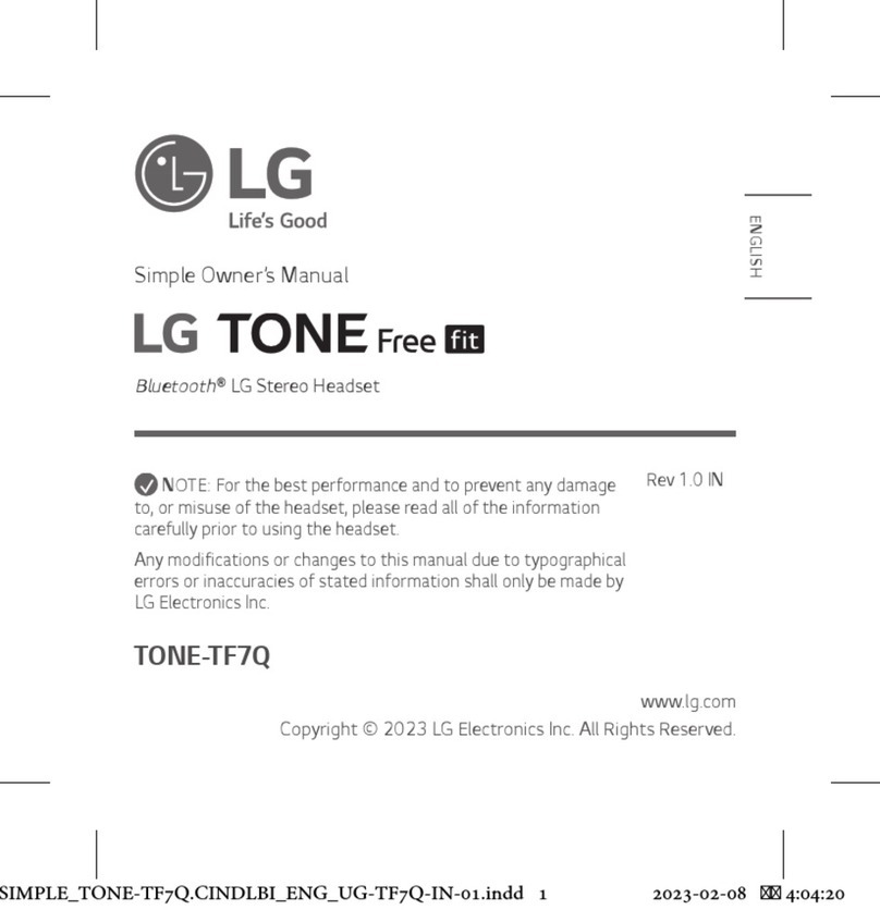 LG TONE-TF7Q owner's manual