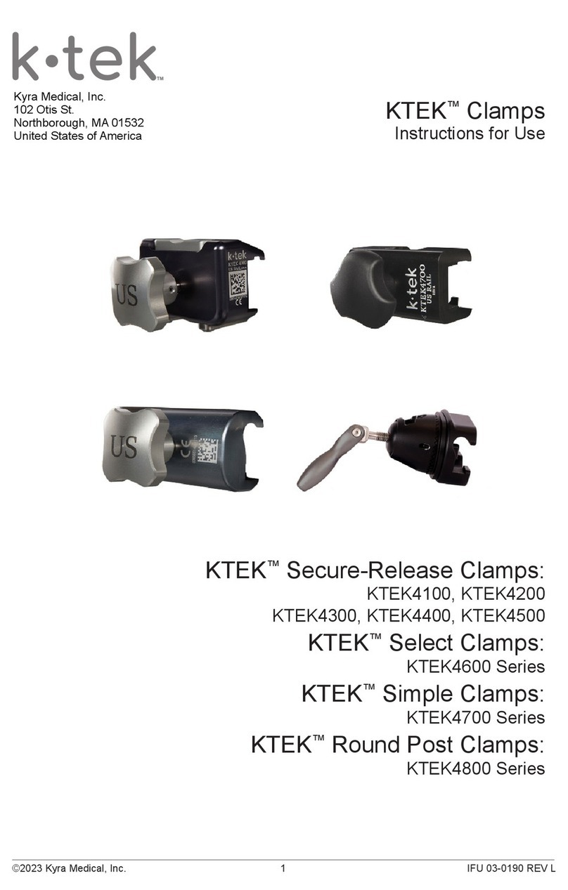 KYRA MEDICAL k-tek KTEK4600 Series Instructions for use KYRA MEDICAL k-tek KTEK4600 Series Instructions for use