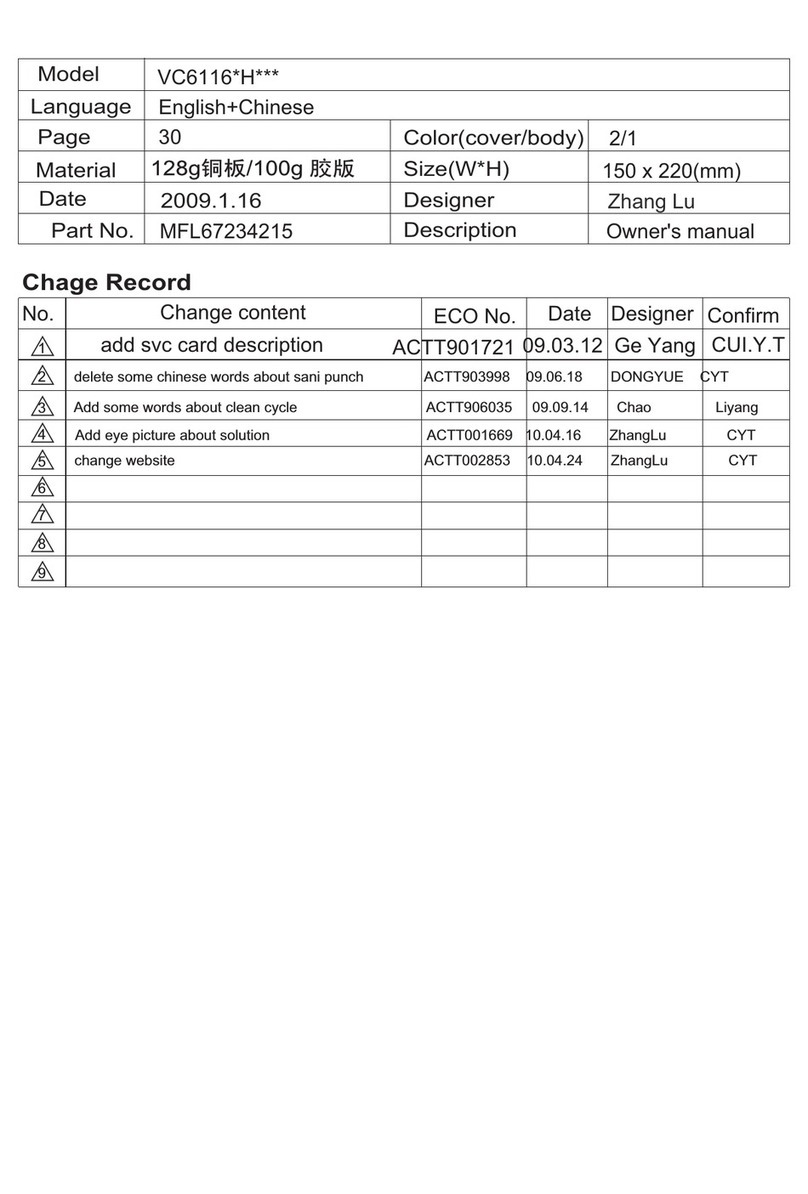 LG VC6116 H Series User manual LG VC6116 H Series User manual