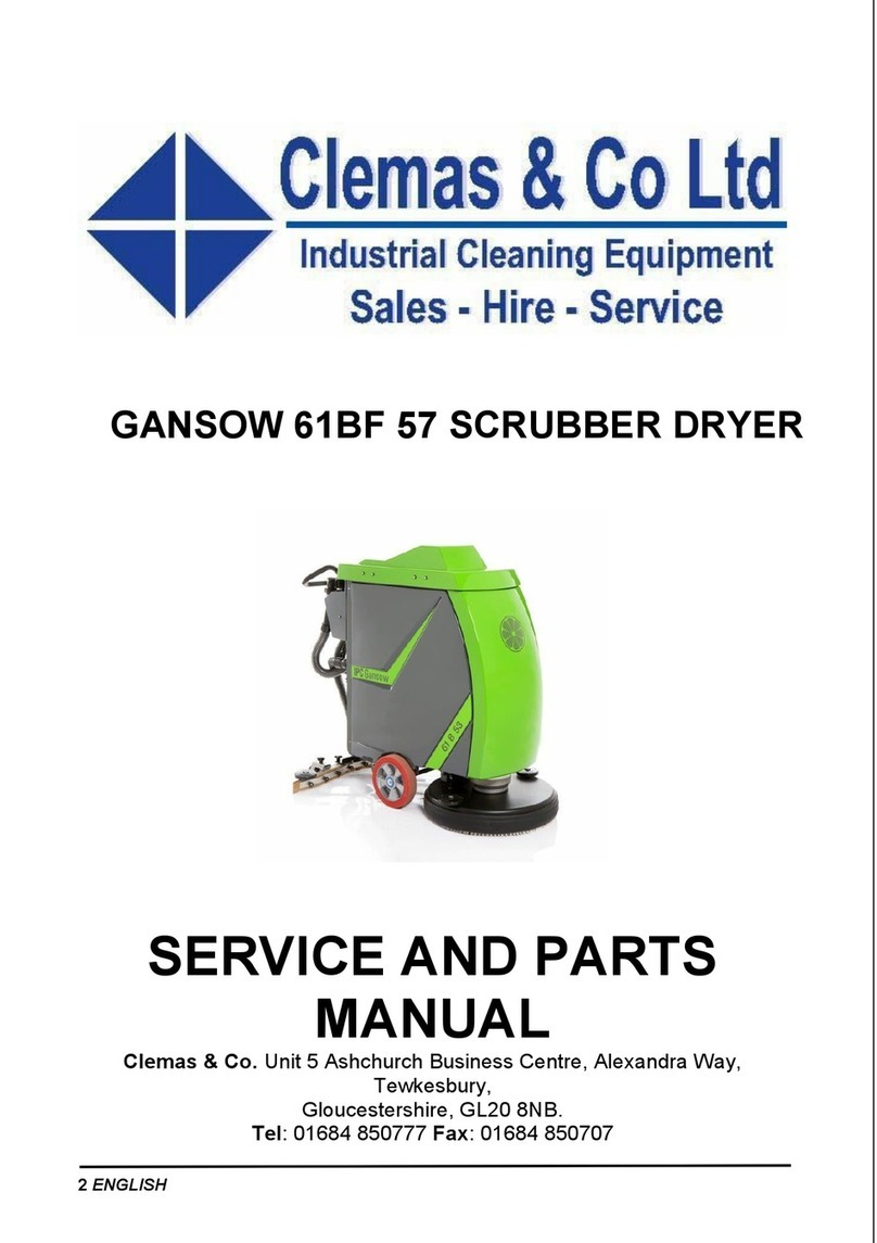 Clemas & Co GANSOW 61BF 57 Service and parts manual