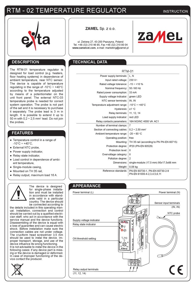 Zamel Exta RTM-02 User manual