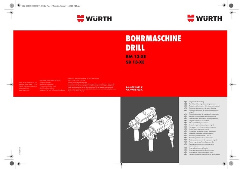 Würth BM 13-XE Original operating instructions