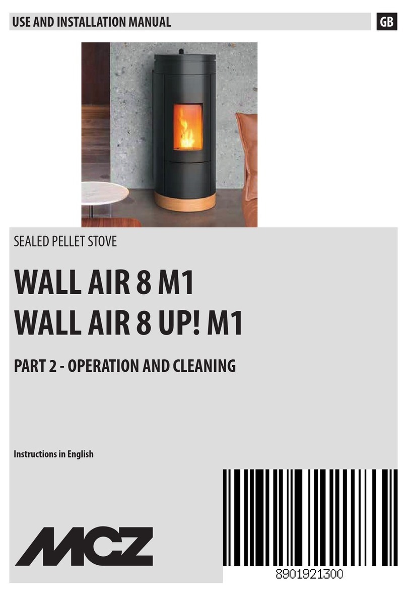 MCZ KLIN COMFORT AIR 8 M1 Technical specifications