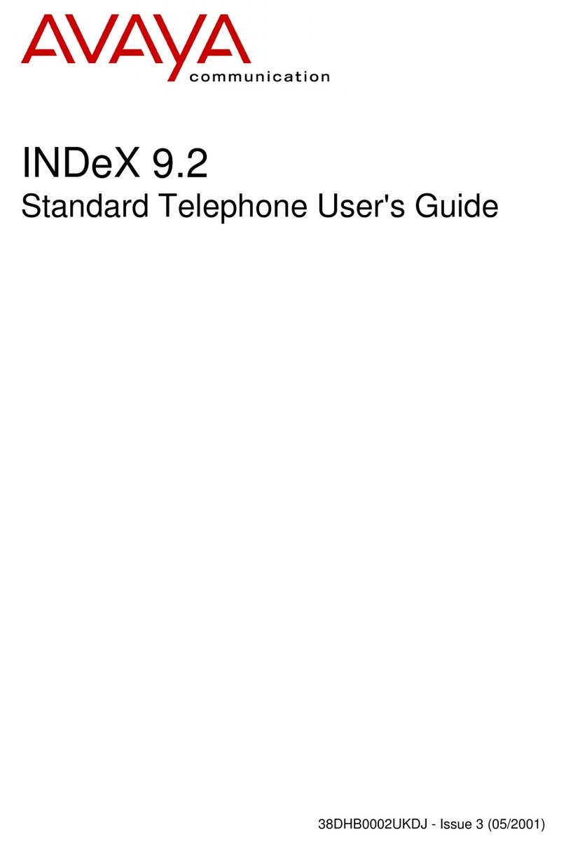 Avaya INDeX 9.2 User manual