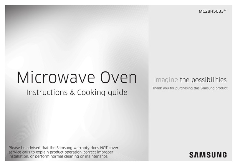 Samsung MC28H5033 Series Use and care manual