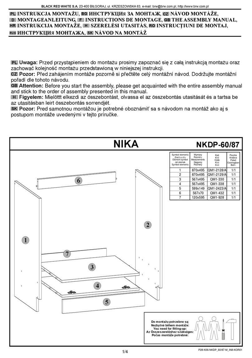 BLACK RED WHITE NIKA NKDP-60/87 User manual