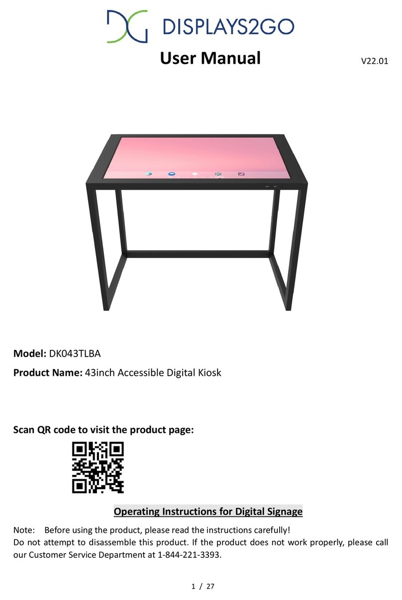 Displays2go DK043TLBA user manual