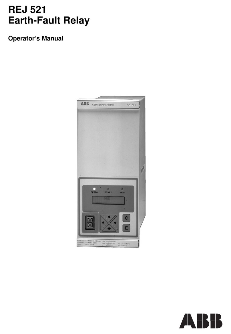 ABB REJ 521 User manual