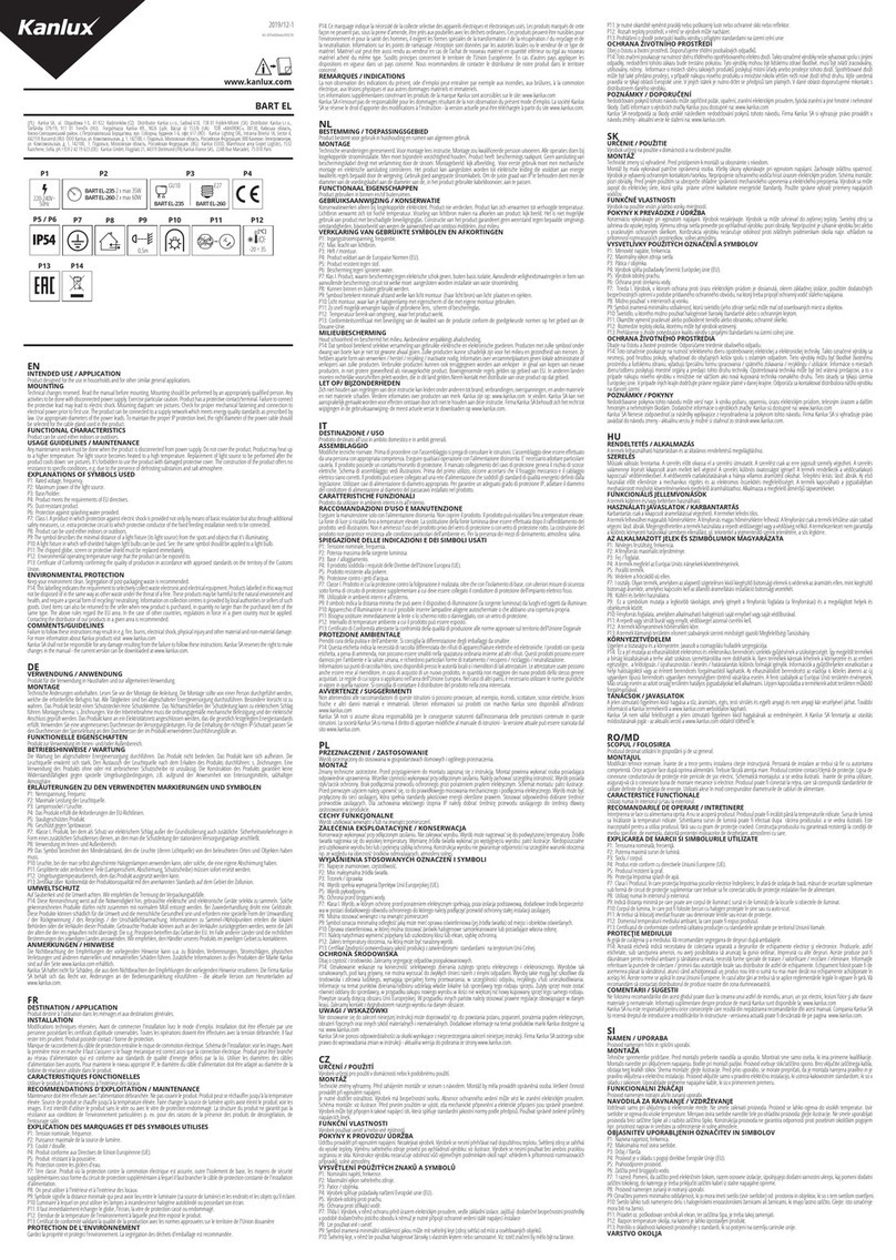 Kanlux BART EL-235 instruction manual