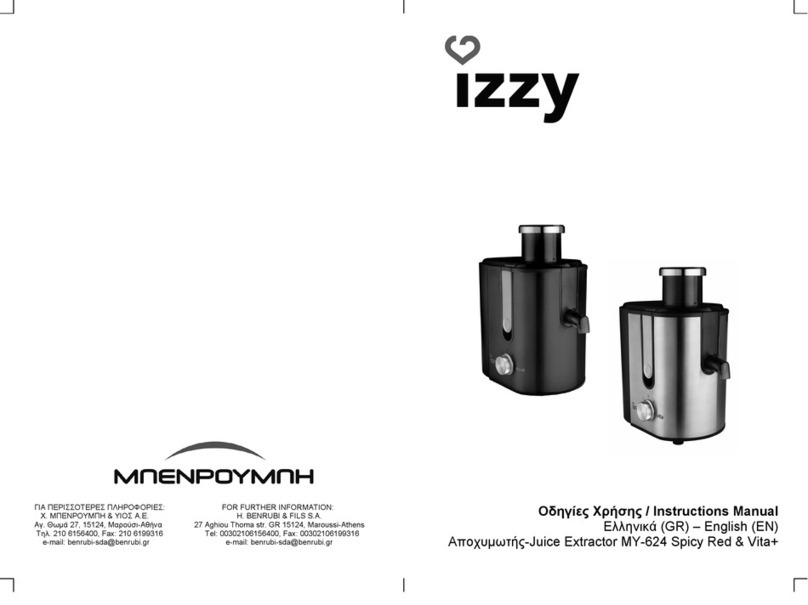 BENRUBI izzy MY-624 Spicy Red User manual