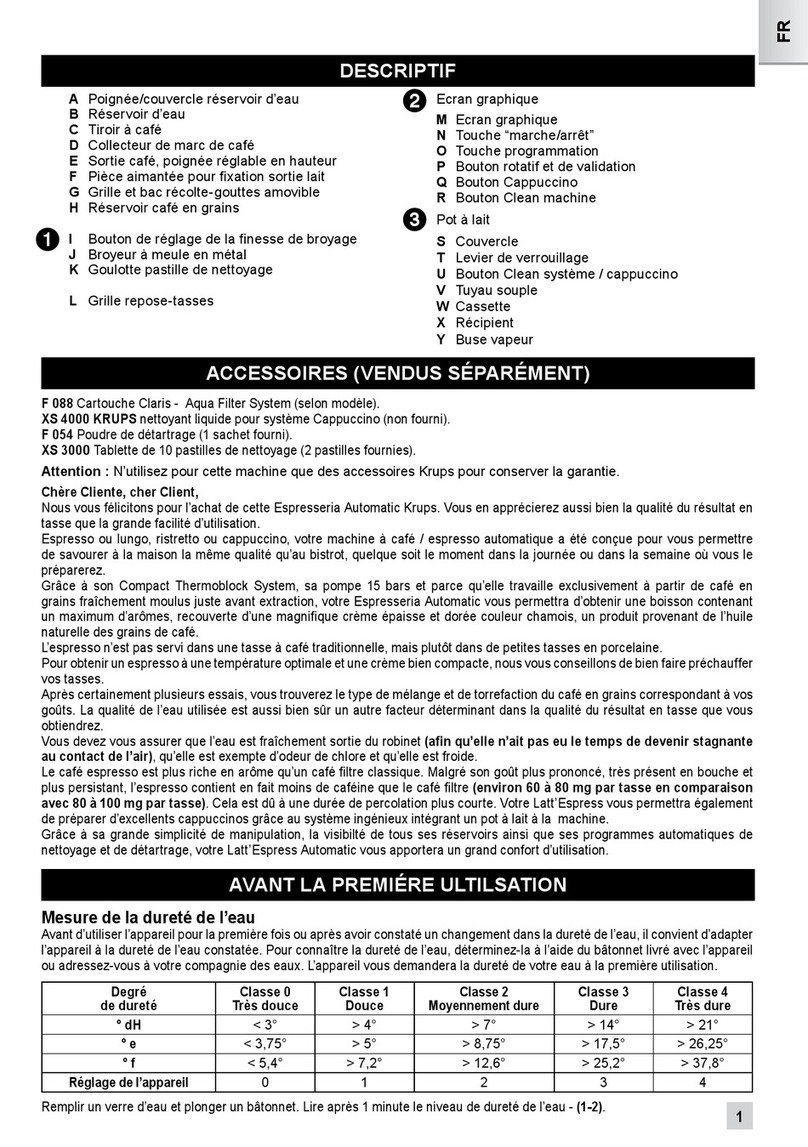 Krups XS 4000 User manual Krups XS 4000 User manual