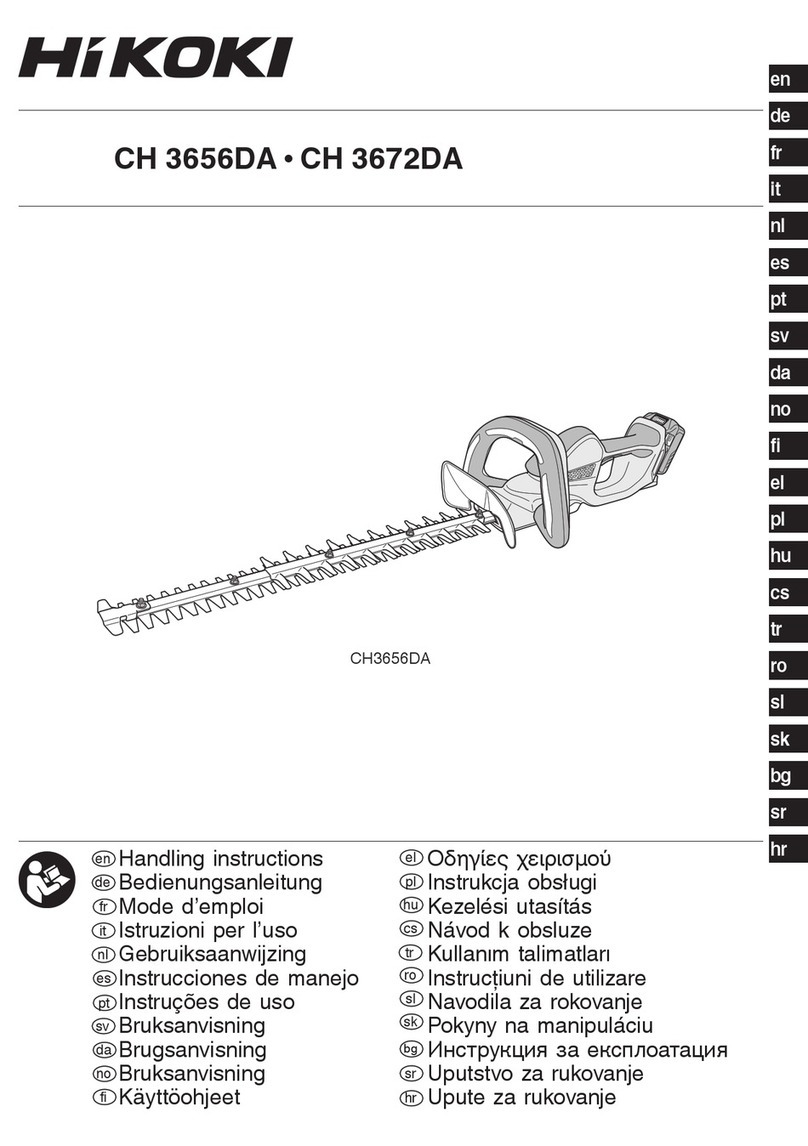 HIKOKI CH 3672DA Handling instructions