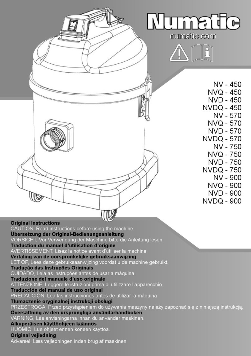 Numatic NVQ-450 instructions
