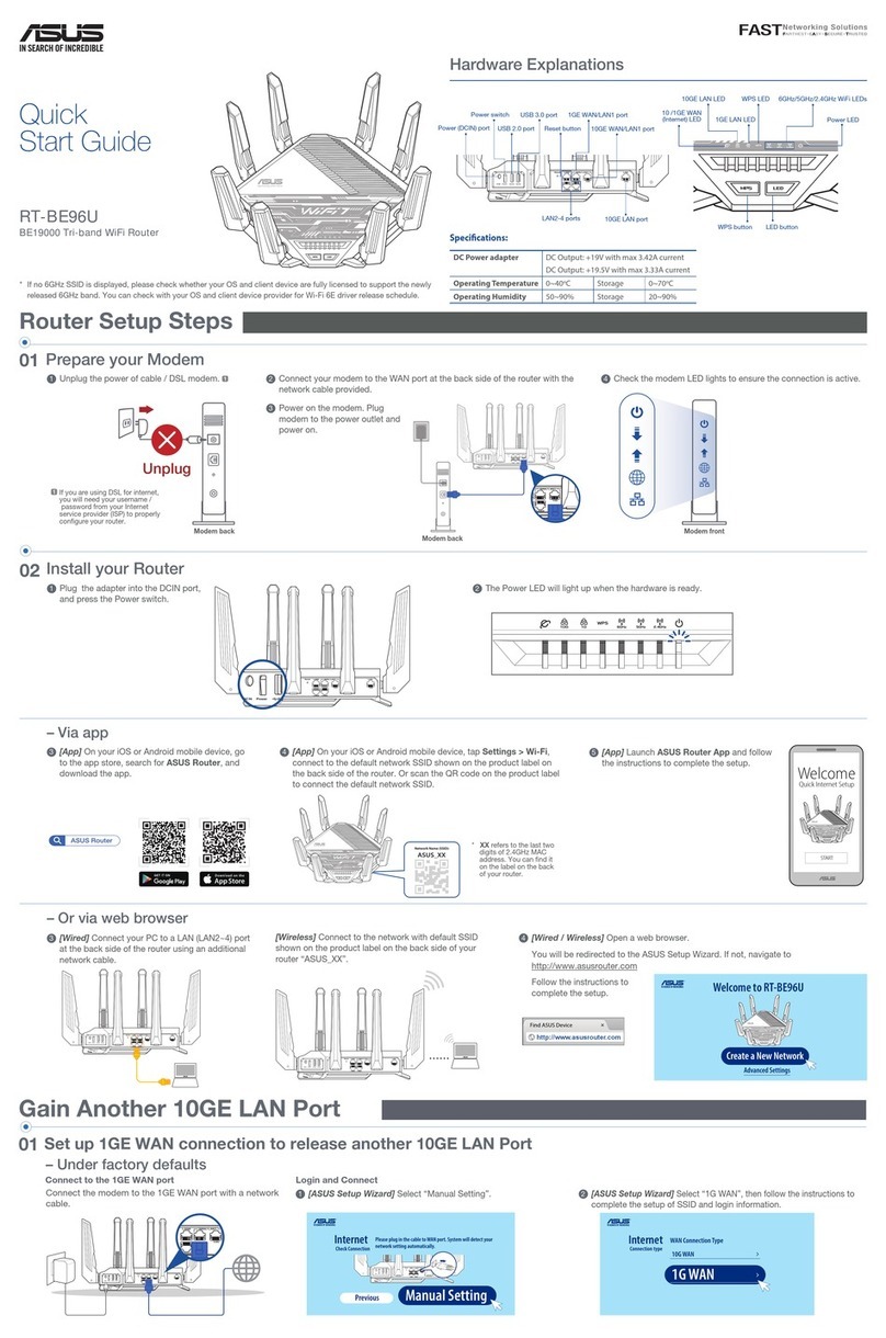 Asus RT-BE96U quick start guide