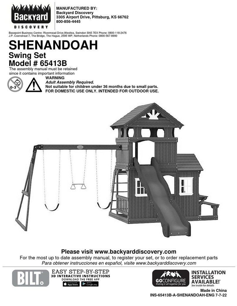 Backyard Discovery SHENANDOAH 65413B owner's manual