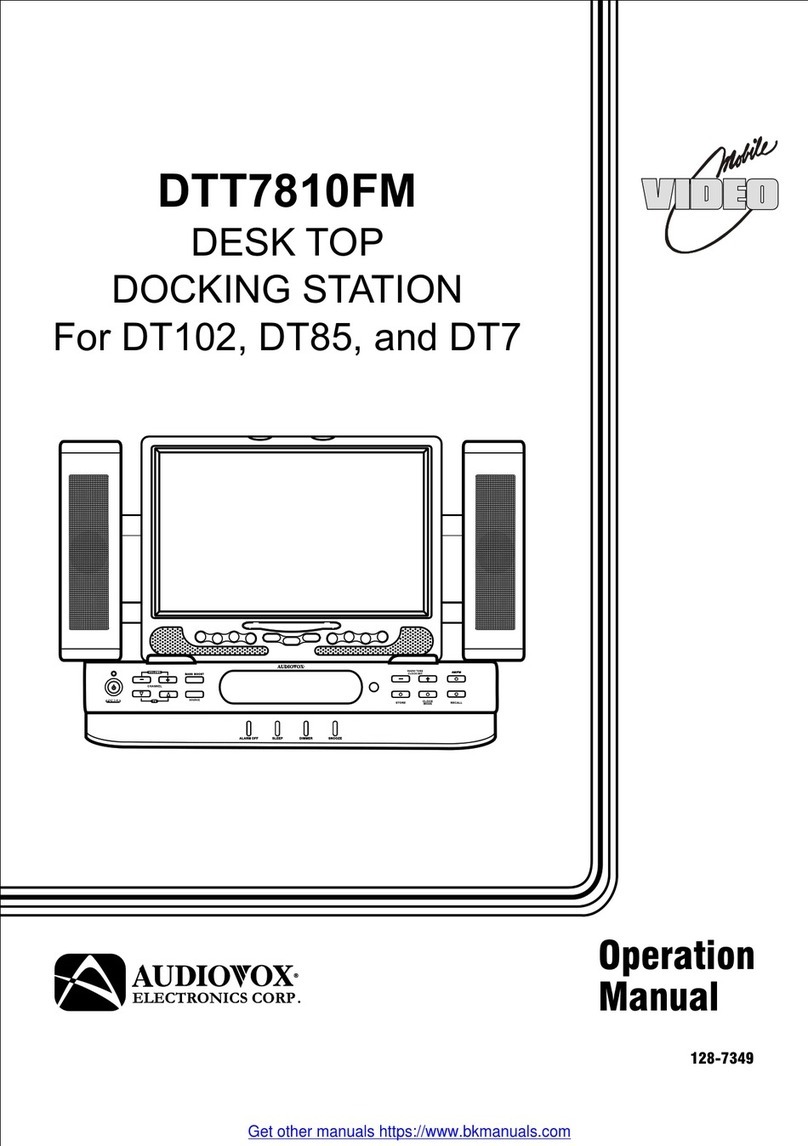 Audiovox DTT7810FM Operation manual